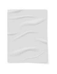 Realistic wrinkled paper texture with subtle folds and creases, perfect for backgrounds, presentations, posters, mockups, and creative design projects.
