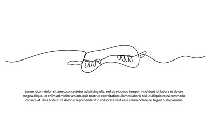 One line of eye mask. Abstract minimal continuous line isolated on white background.