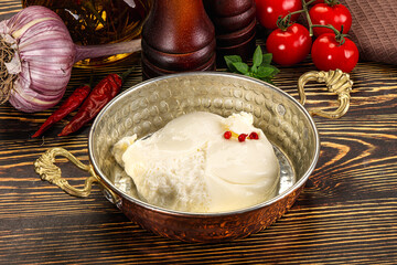 Italian soft young cheese burrata