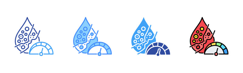 Cholesterol Icon, Multi Styles Icon Set