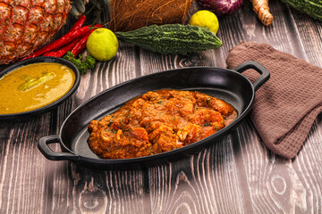 Indian cuisine - Prawns malabar masala