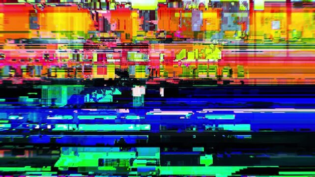 Looped corrupted HUD overlay with broken interface fragments, digital artifacts and intense distortion. Designed for tech breakdown effects, glitch edits and modern VFX.