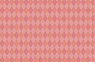 落ち着いたピンクのアーガイルパターン