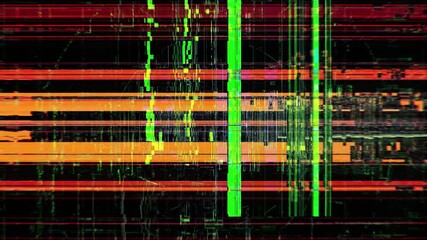 Looped corrupted HUD overlay with broken interface fragments, digital artifacts and intense distortion. Designed for tech breakdown effects, glitch edits and modern VFX. - Powered by Adobe
