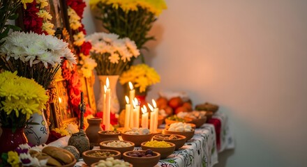Umbanda altars in São Paulo ceremonial space during religious practice