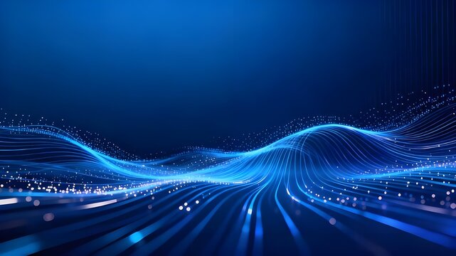 abstract blue wave background