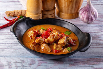 Thai Tom Yum soup with chicken