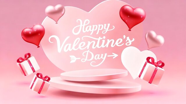 pink heart with pink ribbon