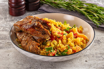 Couscous with ribs and vegetables