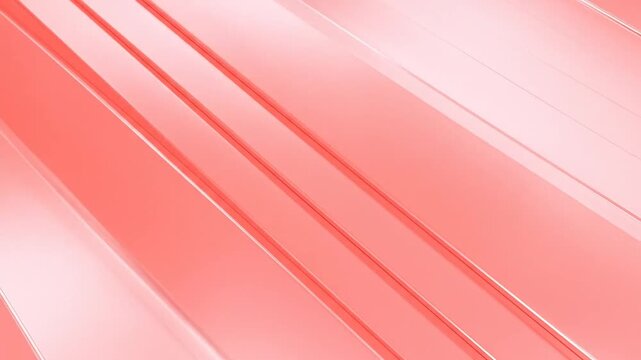 A close-up view of a series of diagonal, glossy, light red lines, seemingly elevated