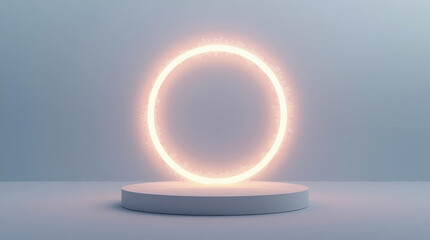 pleasant background for product display bright yellow circle