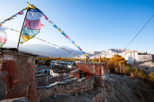 Buddhist monastery, Charang, Upper Mustang, Nepal