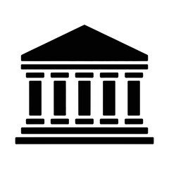 government glyph icon