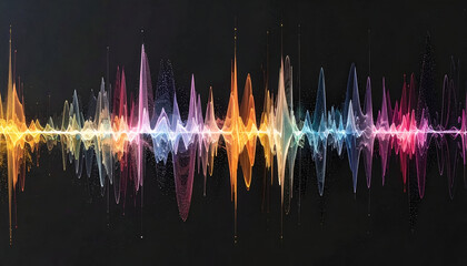 Minimal soundwave graphic across a black canvas, perfect for audio branding, podcasts, and music visuals.