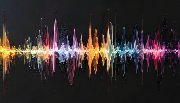 Minimal soundwave graphic across a black canvas, perfect for audio branding, podcasts, and music visuals.