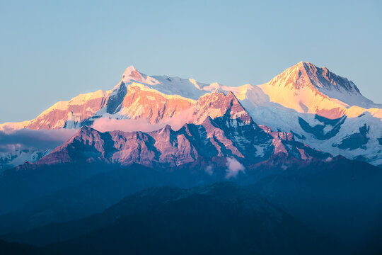 Mountain peak in the Annapurna range, Nepal