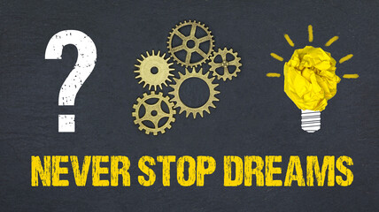 Obraz premium Never Stop Dreams 