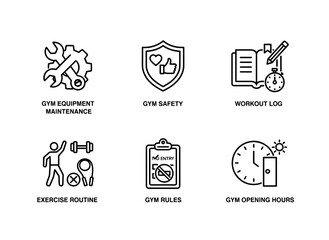 Gym Equipment Maintenance Gym Safety Workout Log Exercise Routine Gym Rules