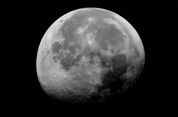 A close up of the moon with a lot of craters