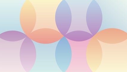 Abstract background with overlapping pastel circles in gentle gradient