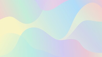 Fototapeta premium Abstract pastel gradient background with soft flowing wave shapes
