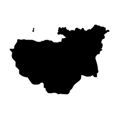 Bursa Turkey city map silhouette vector illustration