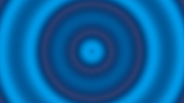 Deep blue abstract background featuring concentric circles and water ripple effect for sonar or sound wave concept