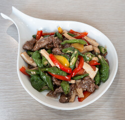 Stir-Fried Beef with peppers