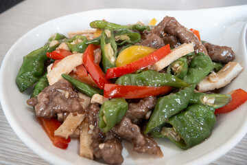 Stir-Fried Beef with peppers
