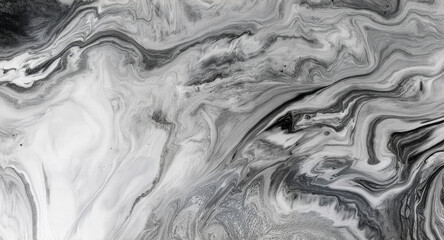 Bold monochrome fluid marble texture featuring swirling movement, natural stone effects, and dramatic abstract patterns. Ideal for backgrounds, decor, print, or digital artwork.
