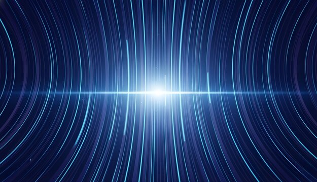 Digital Network: Abstract image of luminous data streams converging towards a central point, evoking a sense of connection, innovation, and technological advancement.