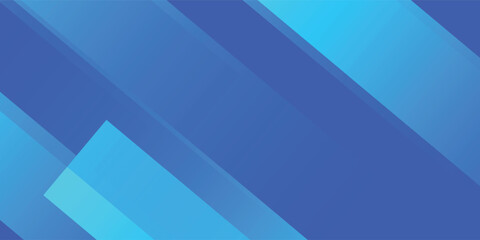 Abstract 3d bright blue and green gradient illustration background with simple overlap square shape pattern.