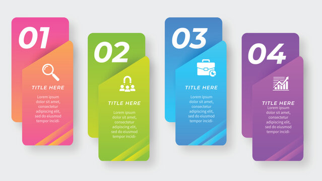 Infographic template showing steps to success with modern design and vibrant colors, helping businesses achieve their goals and showcasing data effectively for marketing presentations