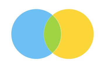 Venn infographic sections, template. Data chart with colorful circular elements.United business schema, area. 