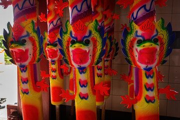 Decorative incense (also known as joss sticks or incense sticks). They are used in traditional Chinese and other Asian rituals.