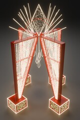 abstract outdoor instalation christmas