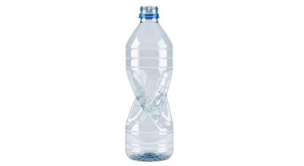 Clear Plastic Water Bottle Mockup with Ergonomic Design and BPA Free Twist Cap