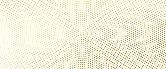 Gold falling down confetti background. Repeated golden dotted glitter pattern. Yellow, orange and golden dots wallpaper. Celebration Christmas, New Year or birthday party repeating backdrop. Vector