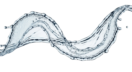 Dramatic Transparent Water Splash Dynamic Fluid Motion Macro Artistic Wave Arc