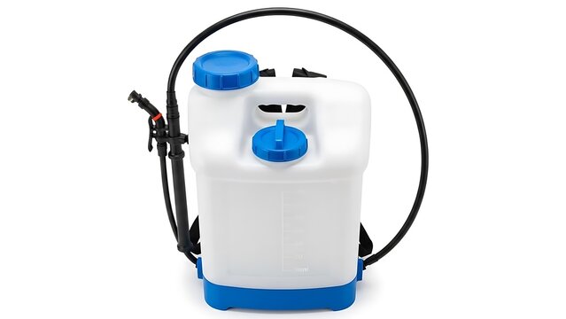 Backpack Sprayer for Garden and Pest Control Professional Equipment for Agriculture and Farming Needs Isolated on White Background