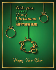 2026 Happy New Year and merry christmas background for your seasonal invitations, festive posters, greetings cards.