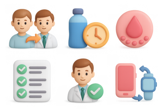 Medical icon set for healthcare design and digital applications