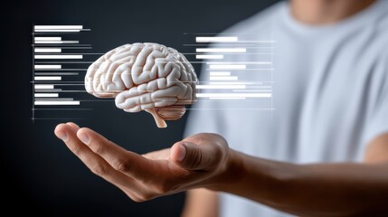 Visualizing cognitive concepts innovative brain tech in a futuristic realm