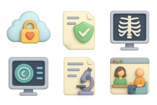 Comprehensive health icons set for medical graphic design and digital use