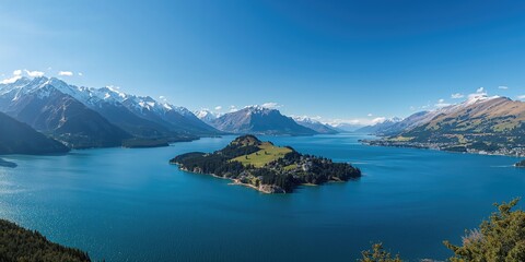 Fototapeta premium Loft style cafe and living space designed for social gatherings and relaxation, urban living environment