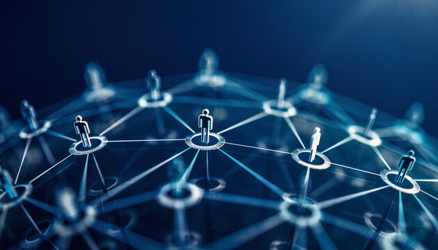 Global Network: A digital illustration depicting a globe overlaid with interconnected nodes, symbolizing global connectivity and the complex web of digital connections.