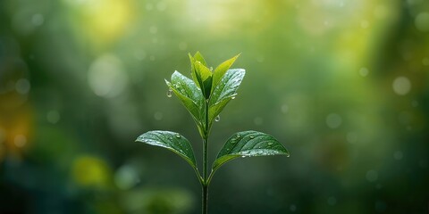 Green-scaled monitor lizard on dry leaves in a forest at dusk, emphasizing natural camouflage and habitat, Earth Day