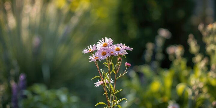 Cosmos bipinnatus flowers in a garden setting, emphasizing seasonal bloom and ornamental horticulture