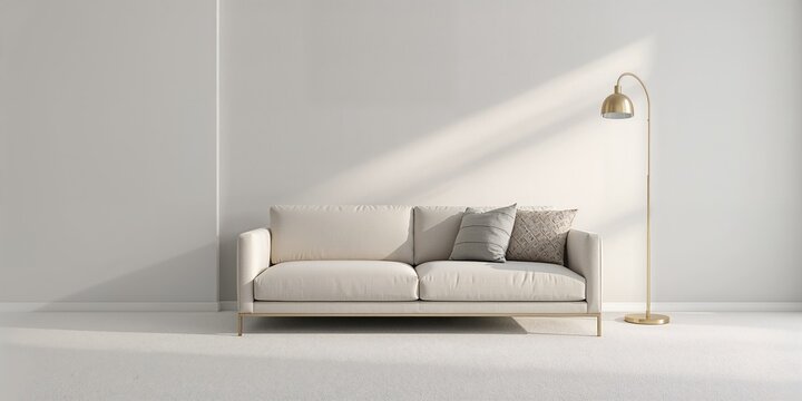 Elegant designer table lamp with shades used as a decorative lighting fixture, interior design element