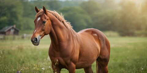Fototapeta premium Interior of bedroom featuring a cozy bed and large wardrobe with brick wallpaper, suitable for modern apartment design